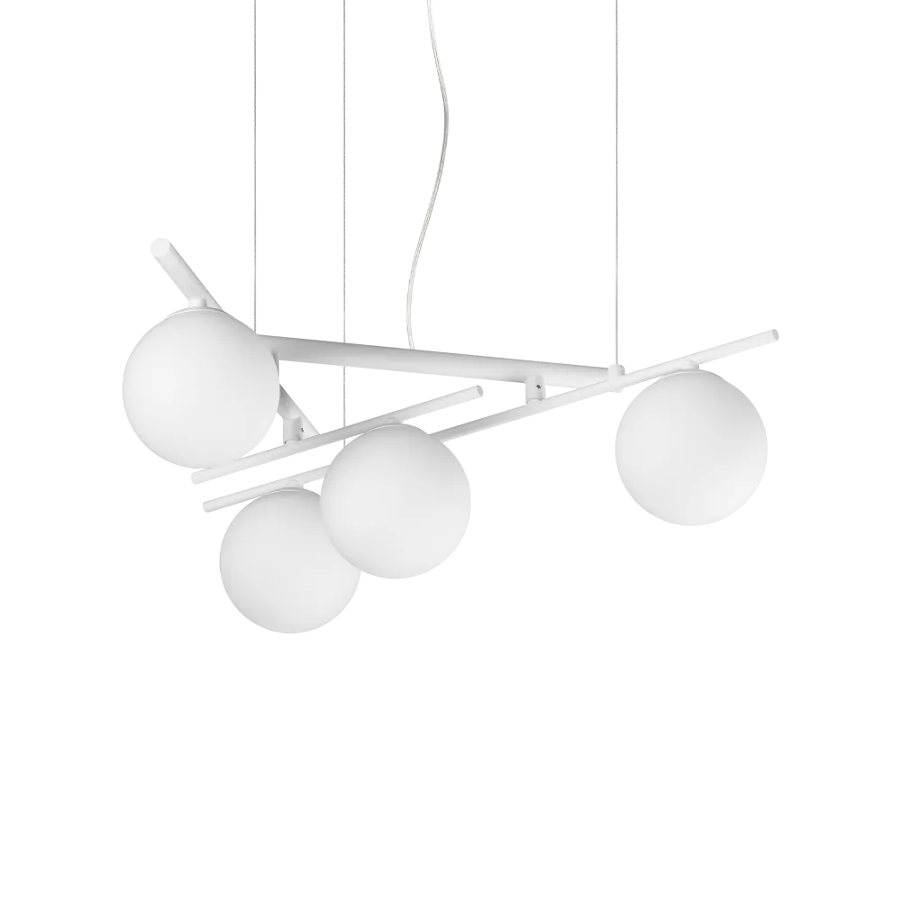 Lampadario Sfere in Vetro a Bracci Orientabili Atlas SP4