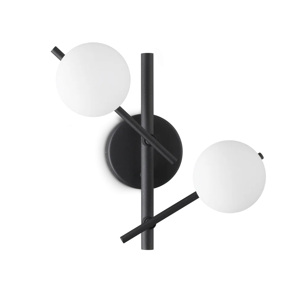 Applique Sfere in Vetro a Bracci Orientabili Atlas AP2