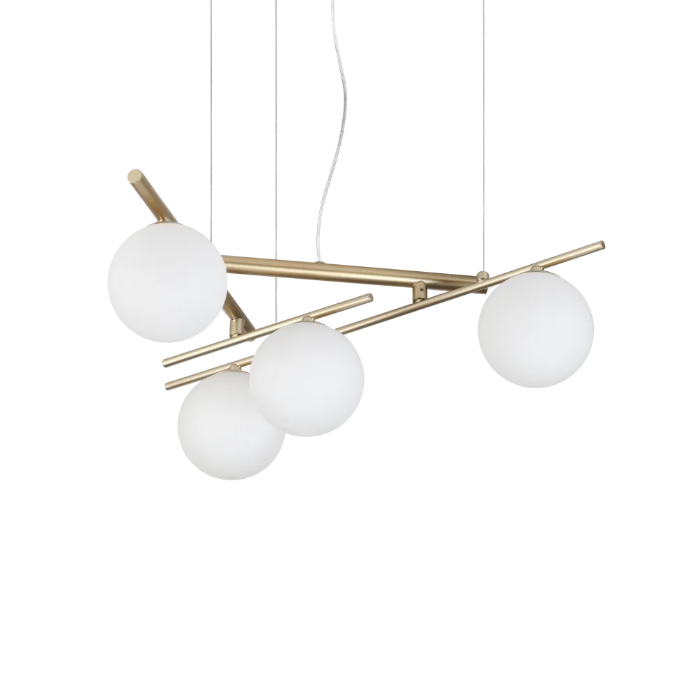 Lampadario Sfere in Vetro a Bracci Orientabili Atlas SP4