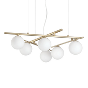 Lampadario Sfere in Vetro a Bracci Orientabili Atlas SP6