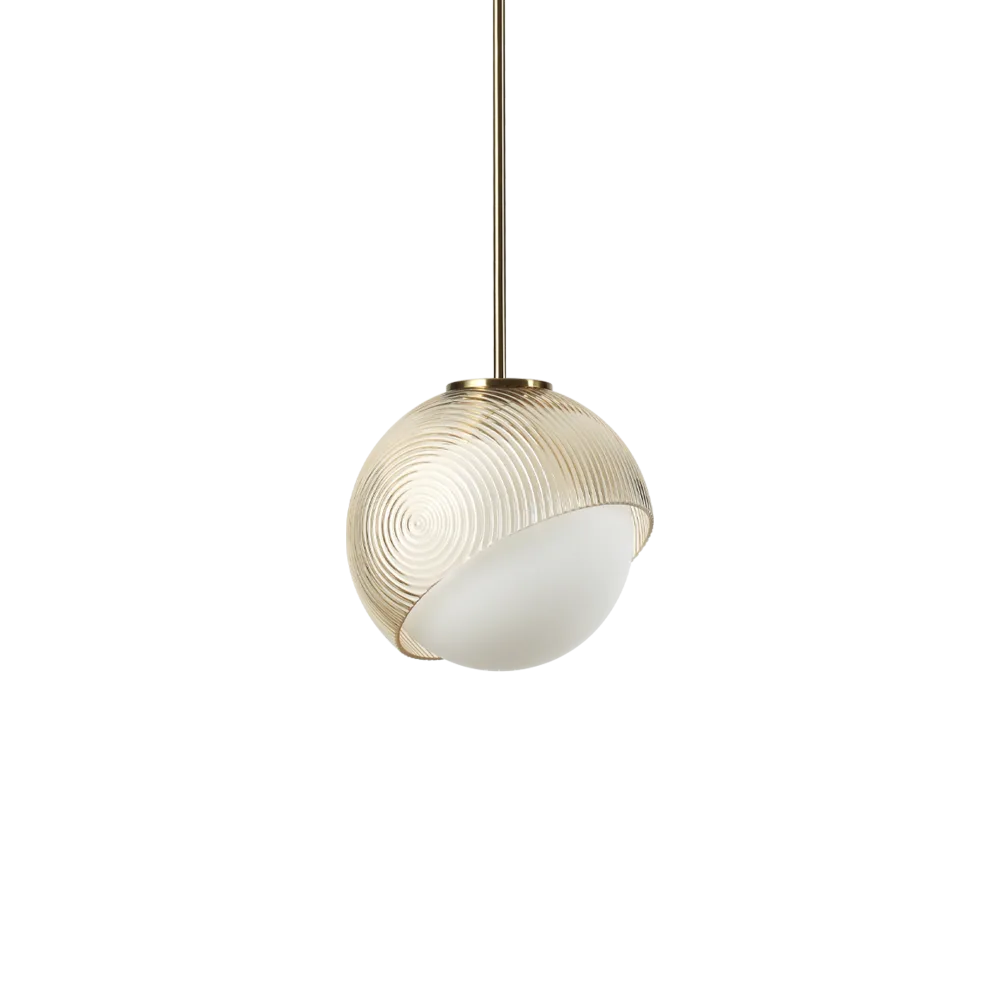 Lampada a Sospensione Sfera Vetro Moderna Bloom SP1 D22 Ideal Lux