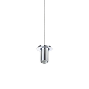 Montatura in metallo E14 per vetro Ø20cm cavo 5mt, Alluminio, Diamantlux