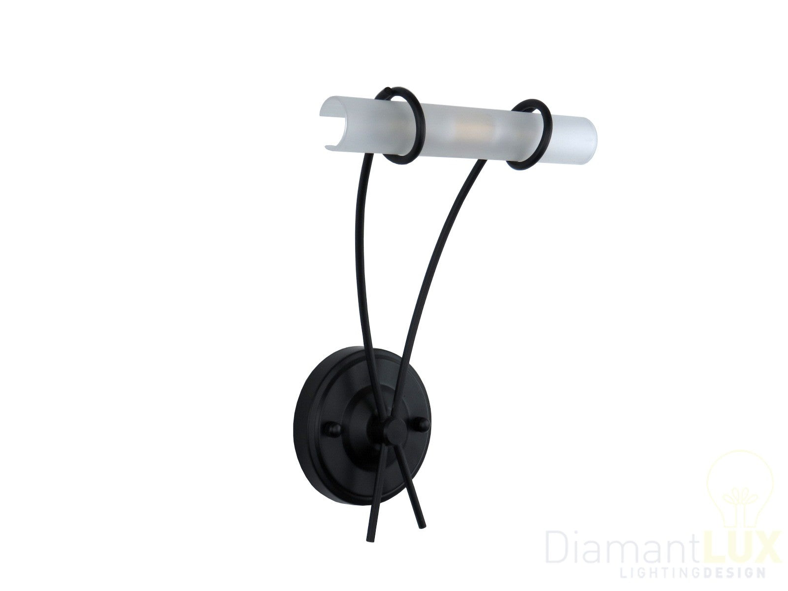 4235N Applique moderna nera DIAMANTLUX