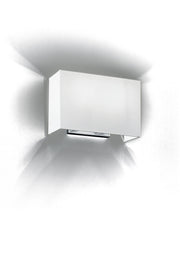Applique 2 Luci con Paralume in Tessuto Cromo Spazzolato Perenz Para Hotel 5881 CR Cromo spazzolato
