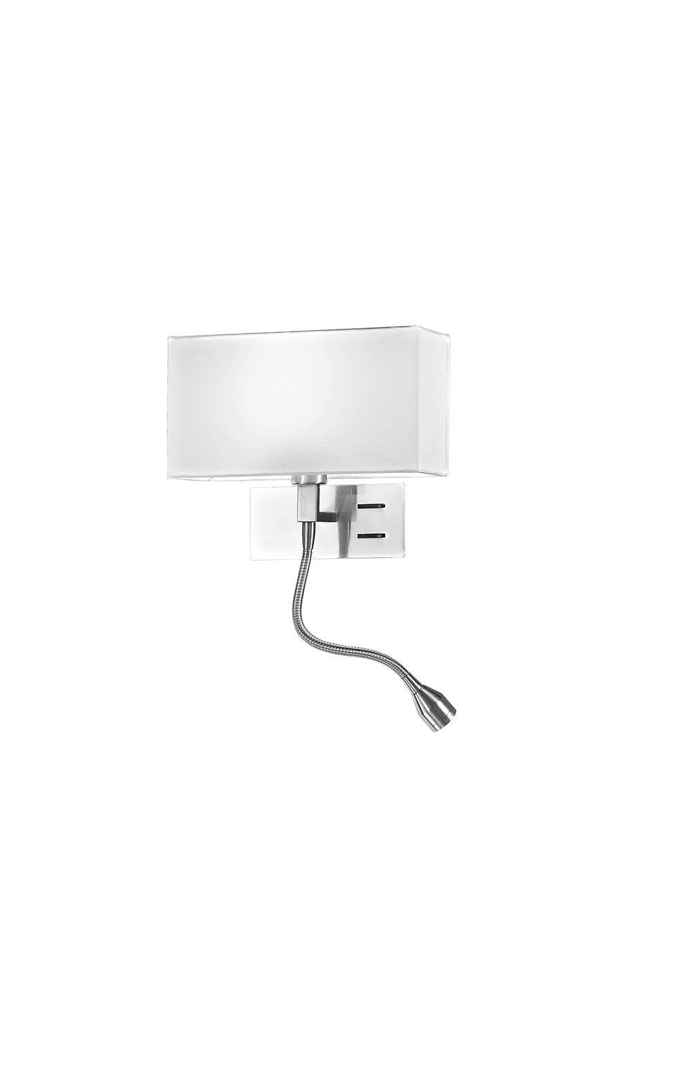 Applique Comodino con Paralume e Luce LED di Lettura Perenz Para Hotel 5882 CR DX Destra (DX)