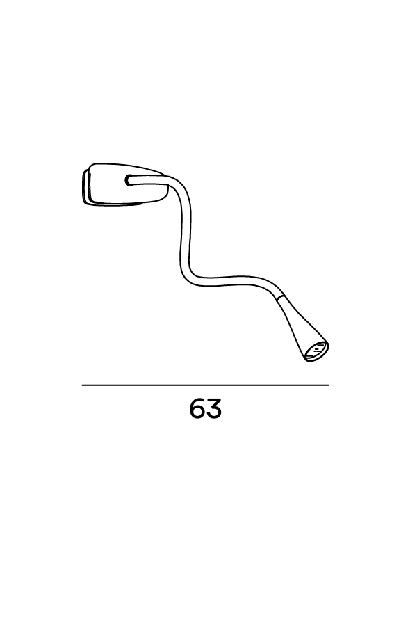 Perenz Clip Snake 5913 - Disegno tecnico e misure