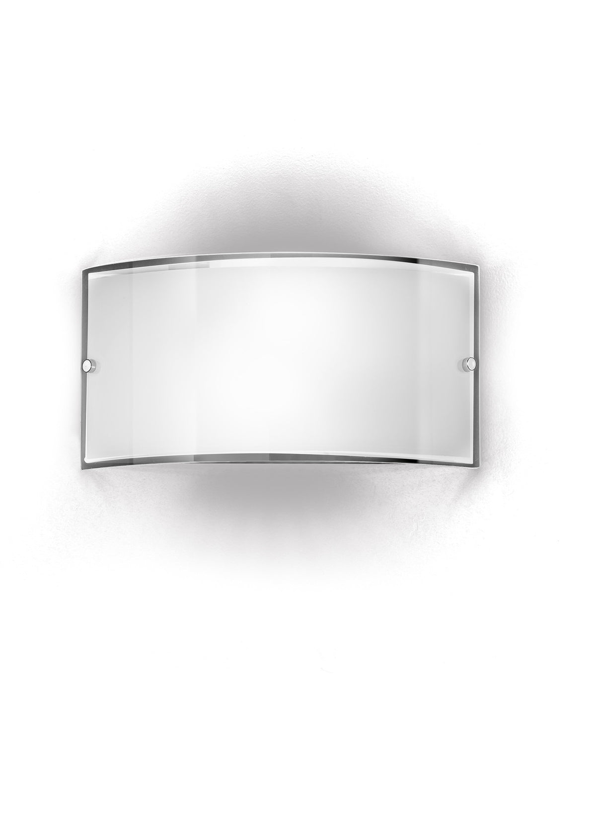 Applique 2 Luci in Vetro Bianco Lucido e Cromo Perenz Drop 6088 B Bianco
