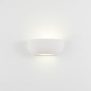Applique da Parete, Quarto di Cerchio, Bianco Tinteggiabile, Ceramica, Isyluce 612 SEMIQUARTO