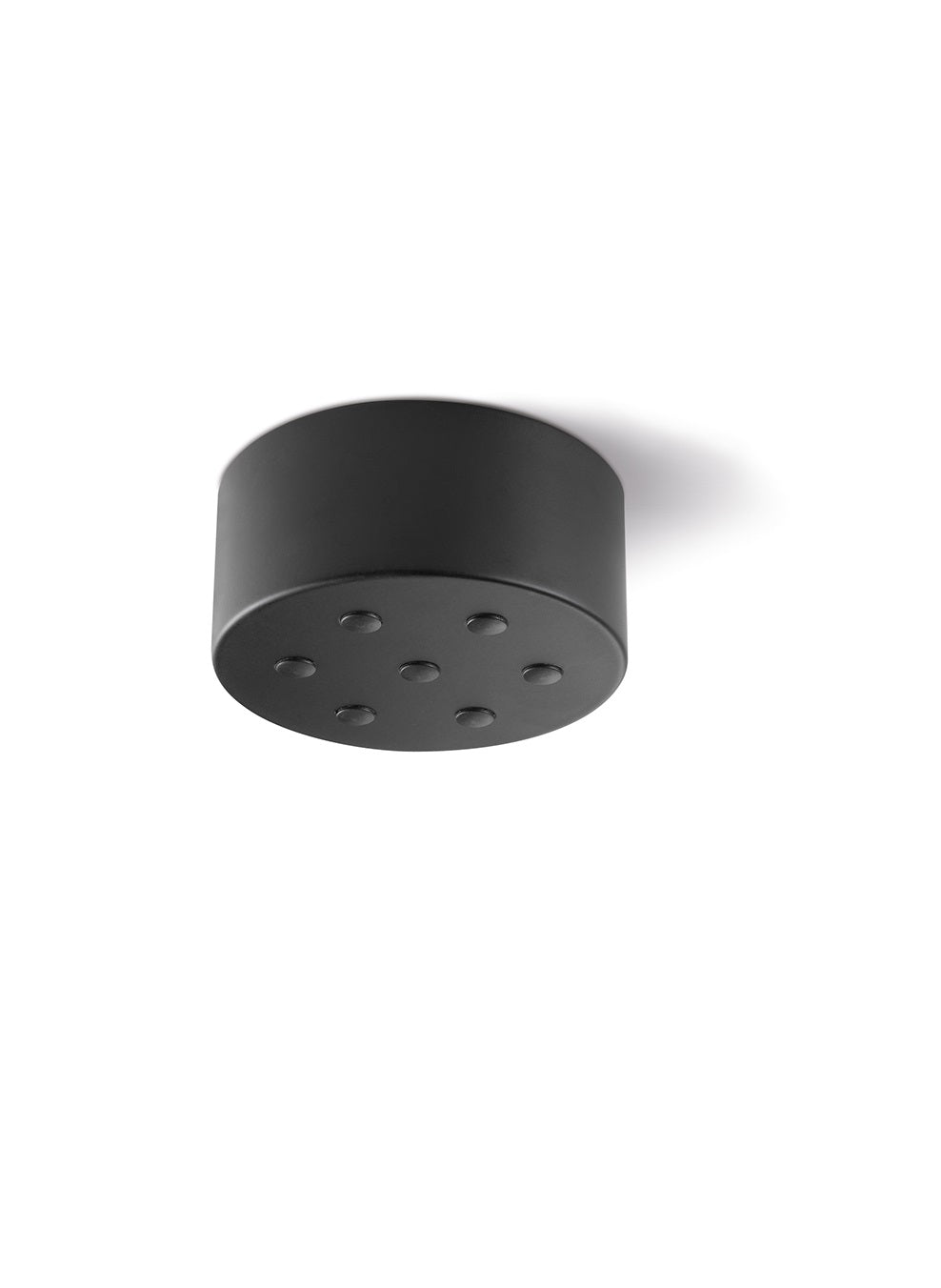 Rosone multicavo 7 fori Perenz 6252 nero opaco