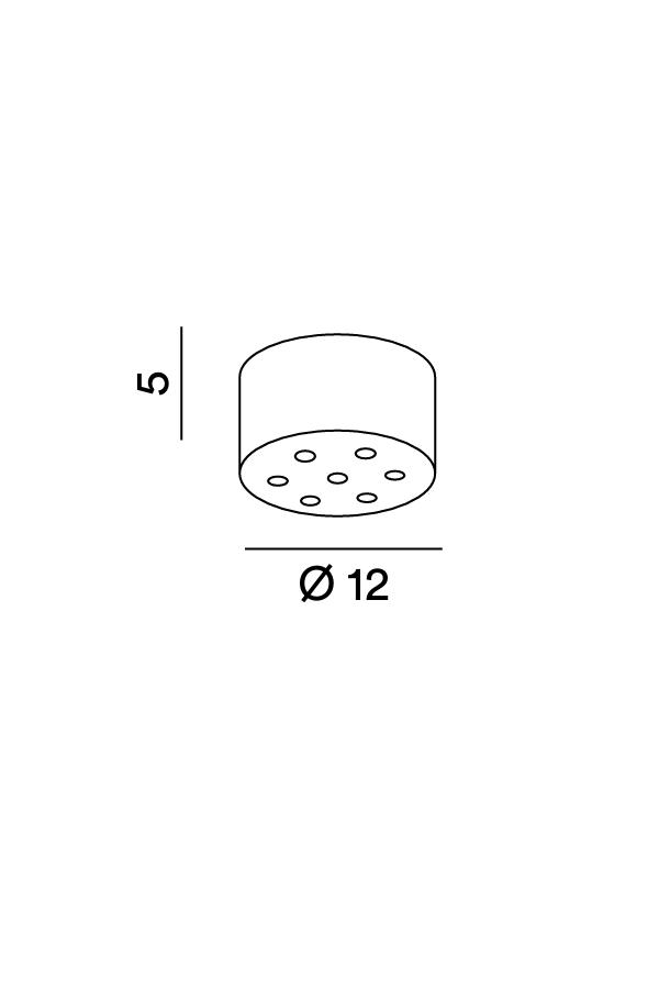 Disegno tecnico quotato rosone Perenz 6252