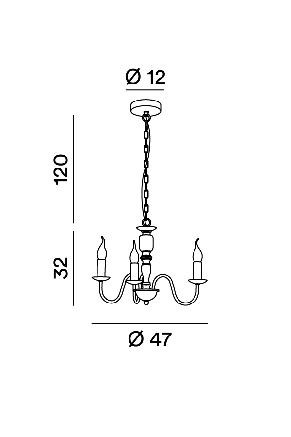 Perenz Ducale 6264 - Disegno tecnico e misure