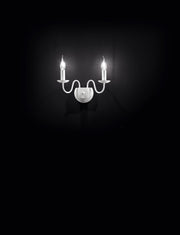 Applique 2 Luci in Metallo Bianco Senza Paralumi Perenz Ducale 6266 B Bianco