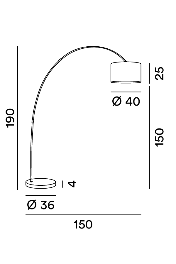 Perenz Callisto 6304 - Disegno tecnico e misure