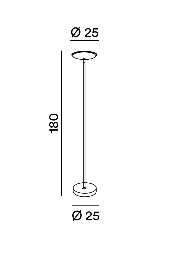 Perenz Ophelia 6442 - Disegno tecnico e misure