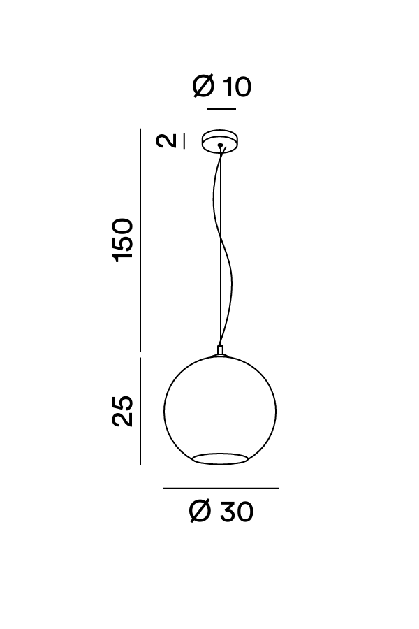 Perenz Ufo 6476 - Disegno tecnico e misure