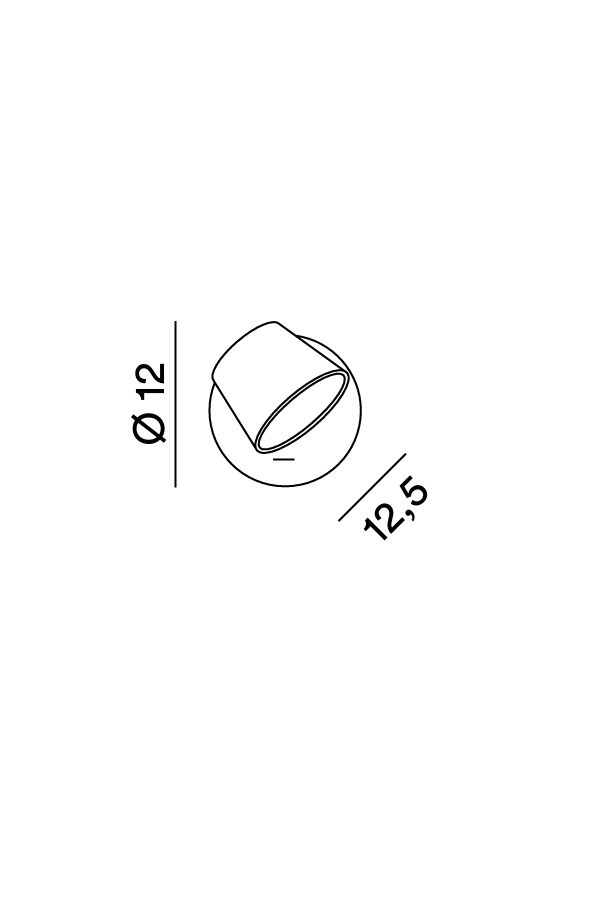 Disegno tecnico quotato applique Perenz Konec 6628
