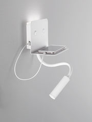 Applique Perenz Level 6636 B LC bianco braccio flessibile