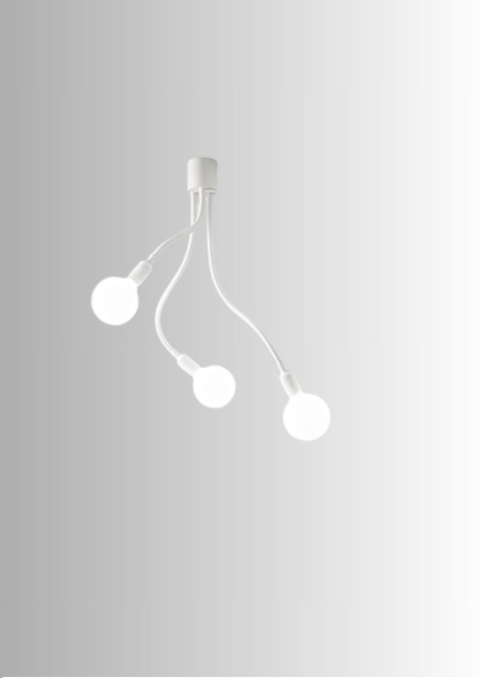 Plafoniera Perenz Bulbo 6678 bianca con braccetti orientabili