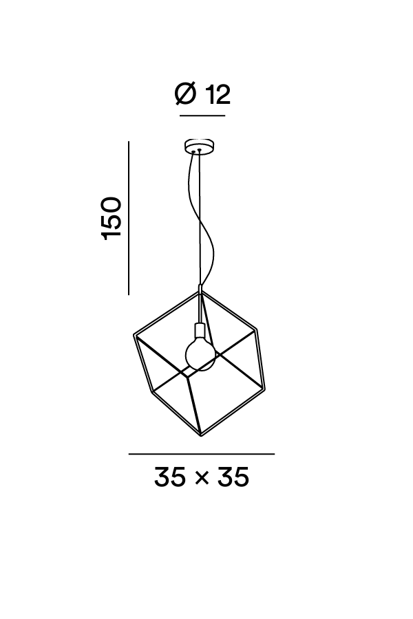 Perenz Cube 6693 - Disegno tecnico e misure