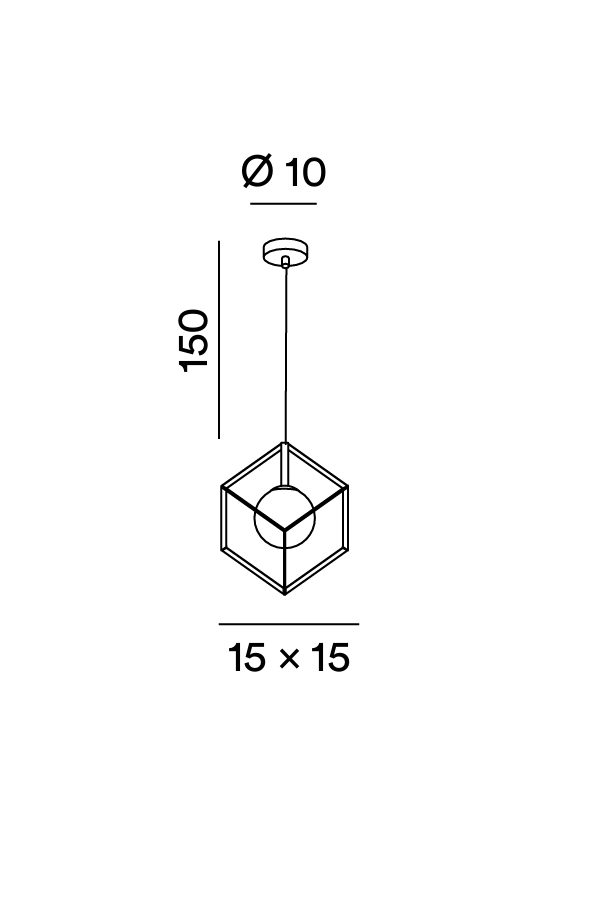 Perenz Cube 6695 - Disegno tecnico e misure