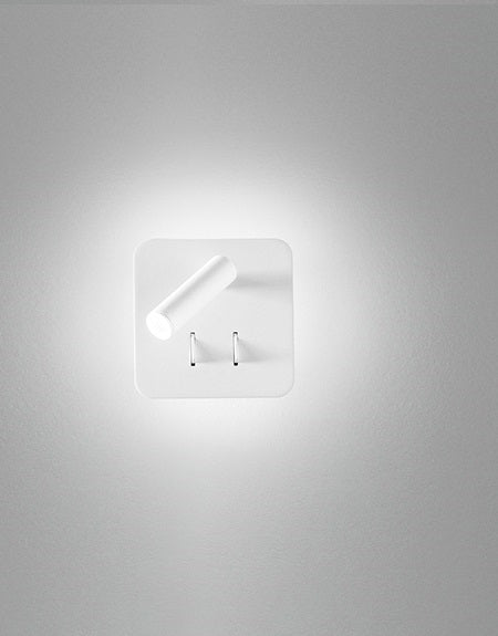 Applique LED Perenz Plug 6704 bianca orientabile con interruttore