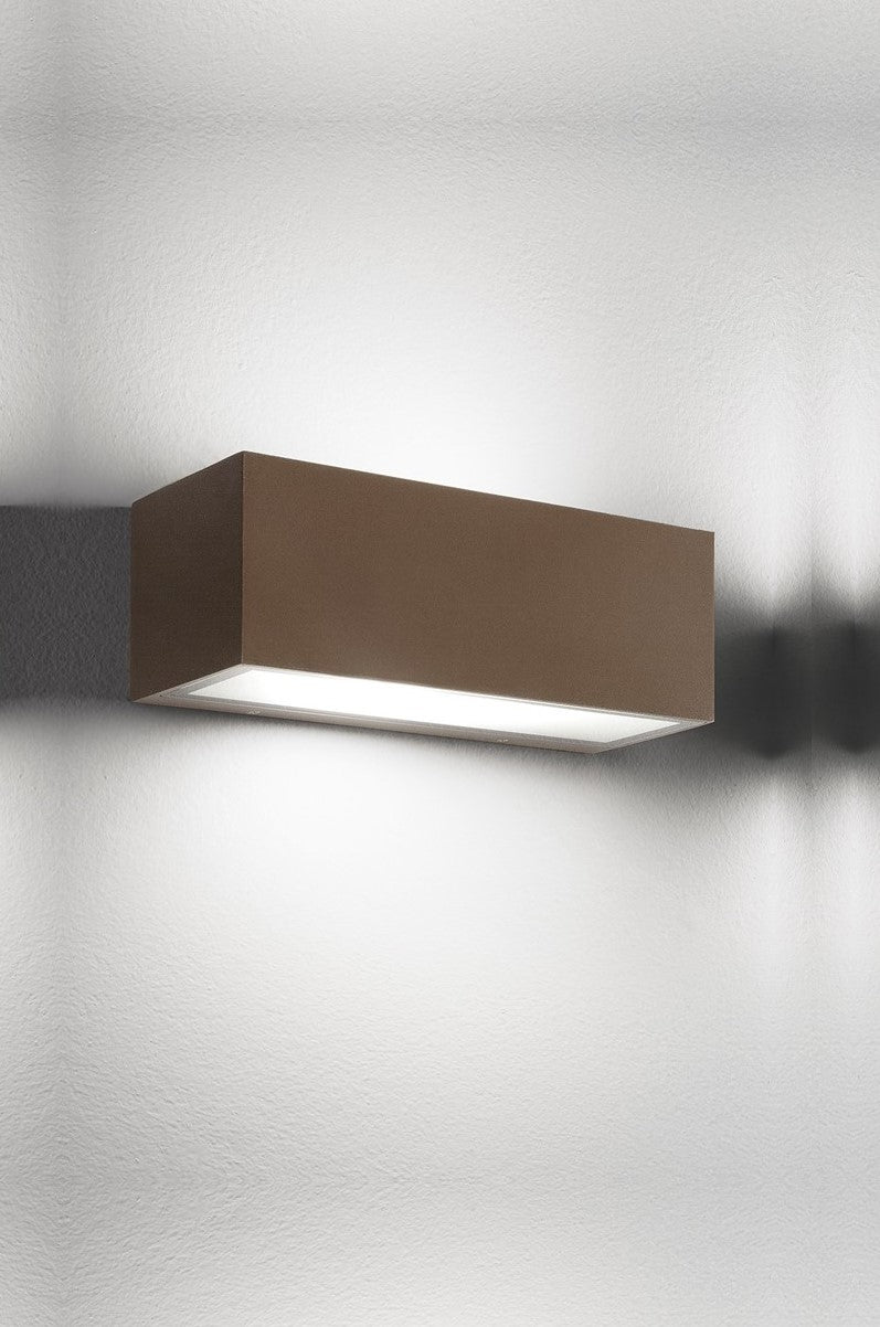 Applique da Esterno Biemissione IP54 2 x E27 Perenz Step 6732 E Corten