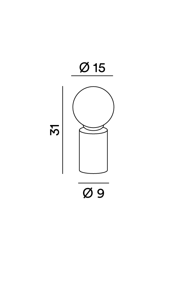 Perenz Birillo 6764 - Disegno tecnico e misure