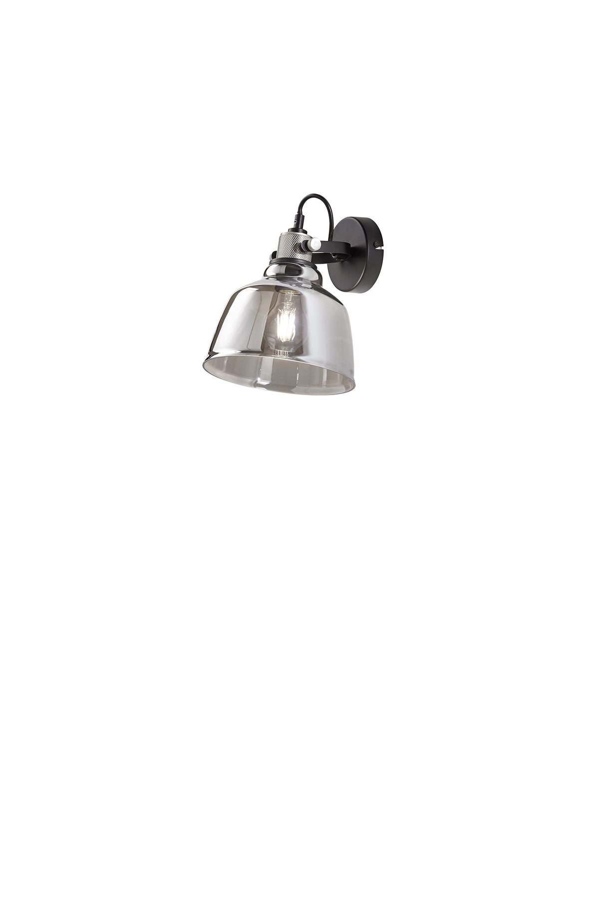 Applique in Vetro Soffiato Ambra o Fumé Perenz Vintage 6842 FU Fumé