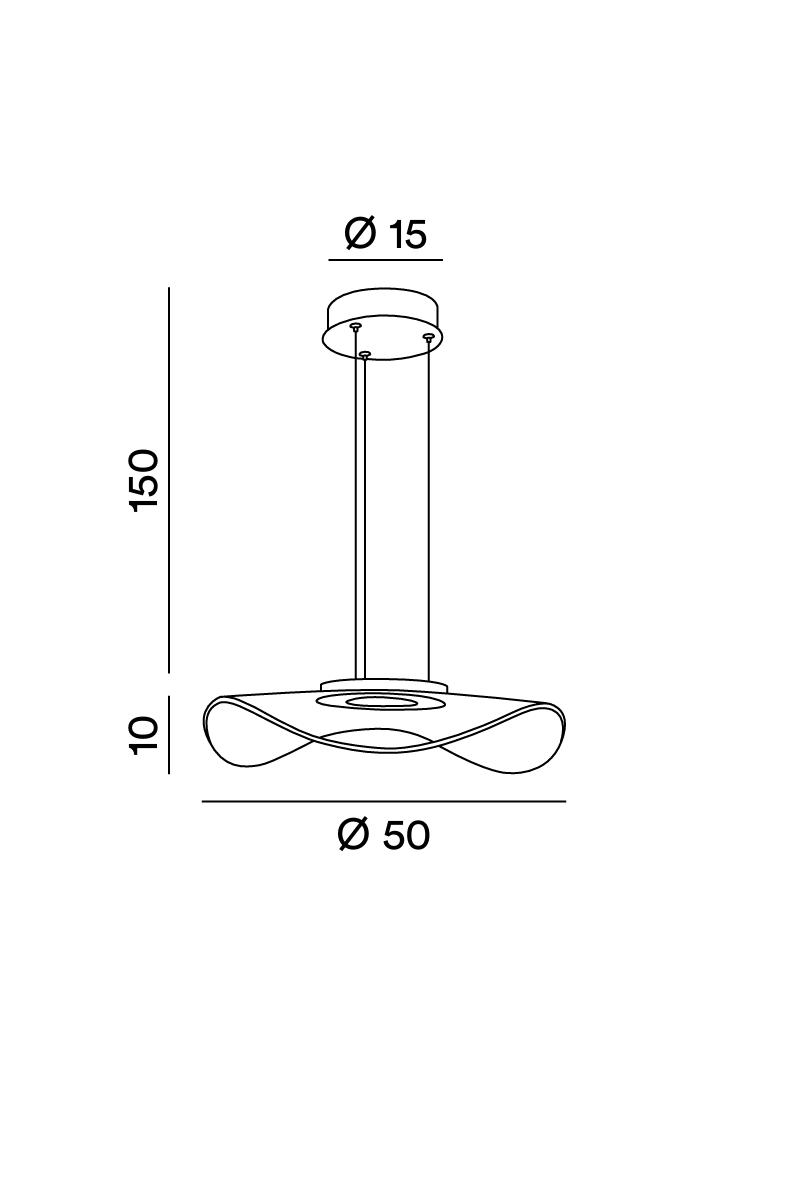 Perenz Medusa 6866 - Disegno tecnico e misure