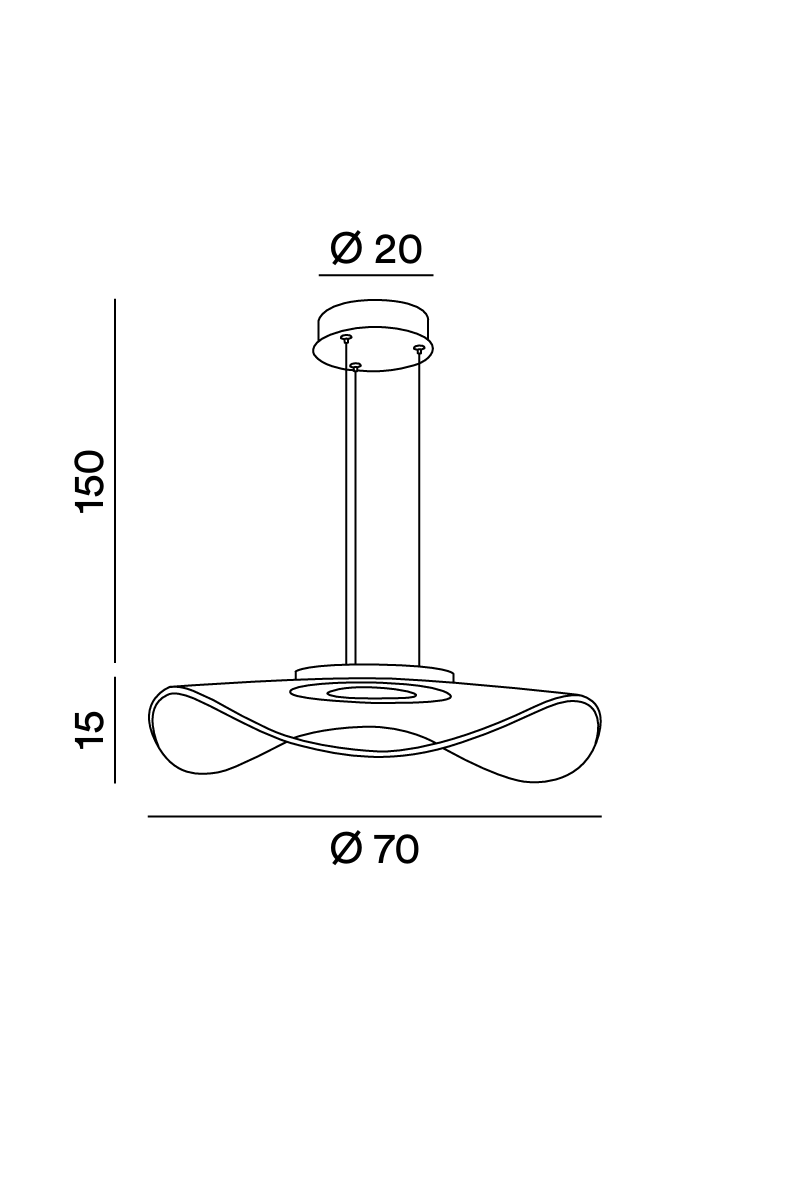 Perenz Medusa 6867 - Disegno tecnico e misure