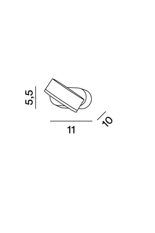 Disegno tecnico quotato applique Perenz Candy 6922