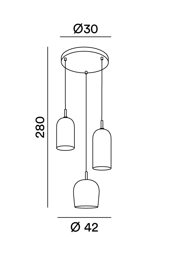Perenz Coro 6936 - Disegno tecnico e misure