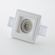 Faretto in gesso ad incasso a scomparsa tinteggiabile GU10 - Isyluce GYPSOS 801