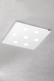 Plafoniera Perenz Pixel 8012 bianca 7 luci GX53