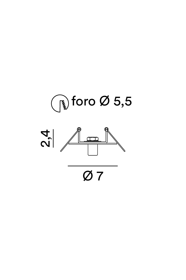 Disegno tecnico Rosone Rain 8029 - Perenz