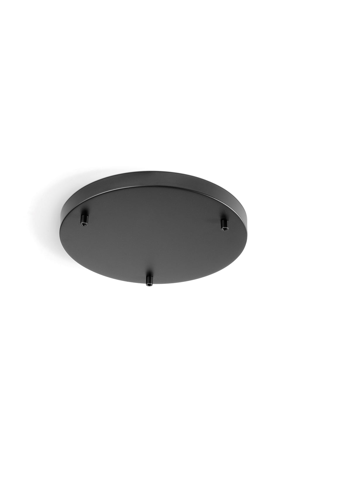 Rosone tondo 3 fori Perenz 8030 nero opaco