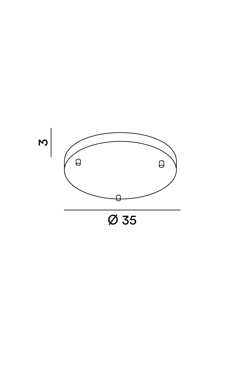 Disegno tecnico quotato rosone Perenz 8030
