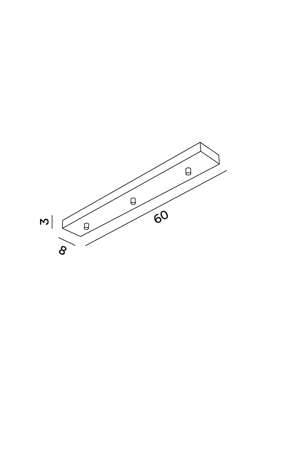 Disegno tecnico quotato rosone a barra Perenz 8034