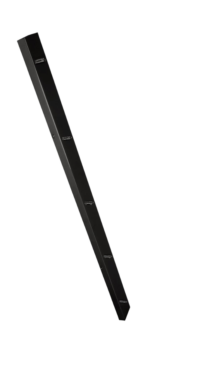 Rosone a barra 120 cm 5 fori Perenz 8035 nero opaco