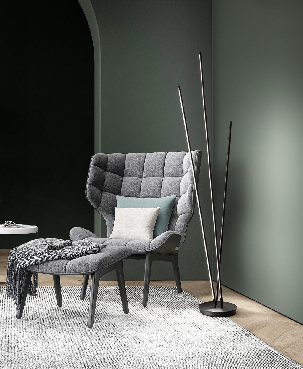 Piantana LED da Soggiorno Orientabile e Dimmerabile – Perenz Twins 8057