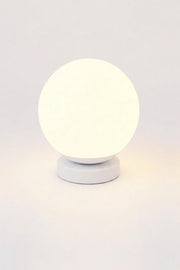 Lampada da tavolo Perenz Maga 8068 bianca in vetro soffiato satinato