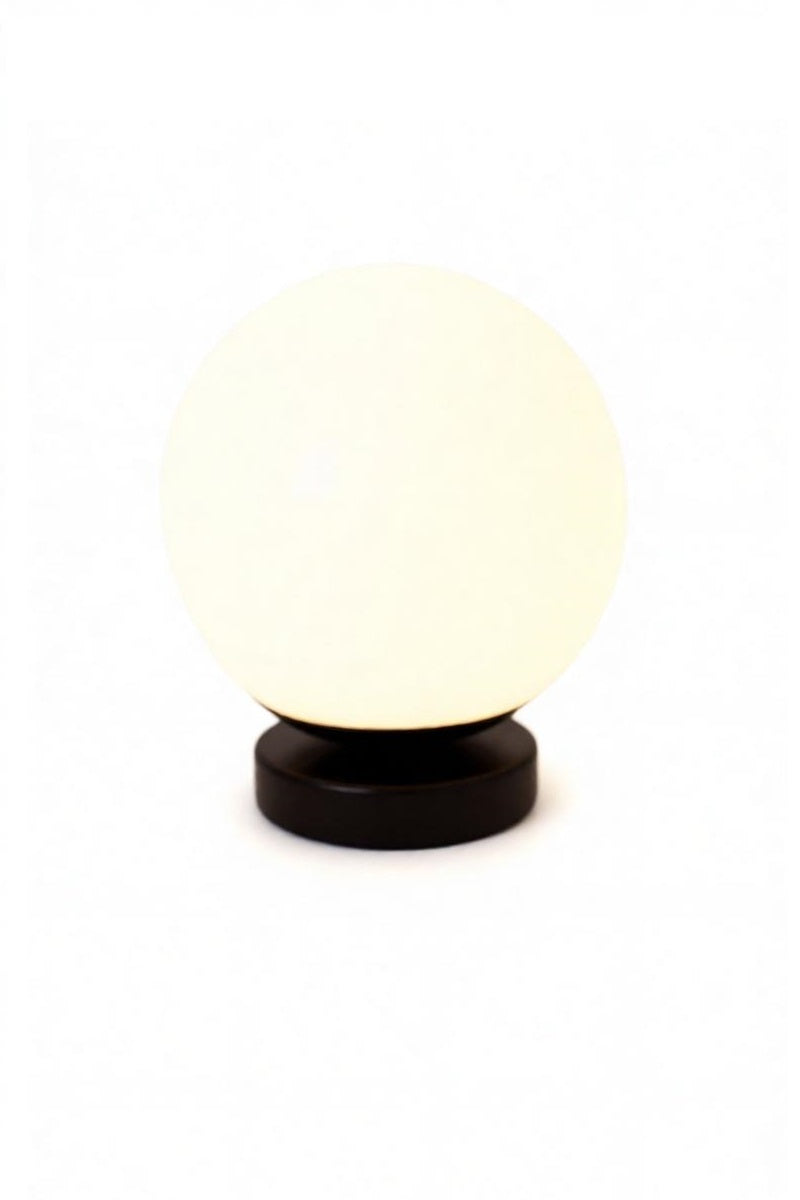 Lampada da tavolo Perenz Maga 8068 nera in vetro soffiato satinato