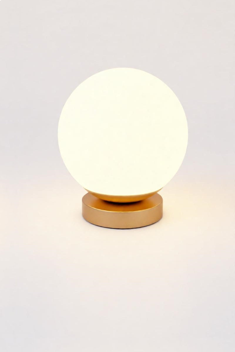 Lampada da tavolo Perenz Maga 8068 oro in vetro soffiato satinato