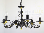 80953 S6 Lampadario in ferro battuto per interni DIAMANTLUX