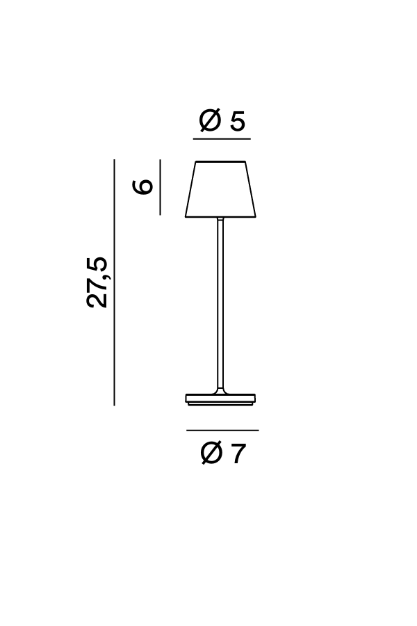 Perenz Minidiva 8125 - Disegno tecnico e misure