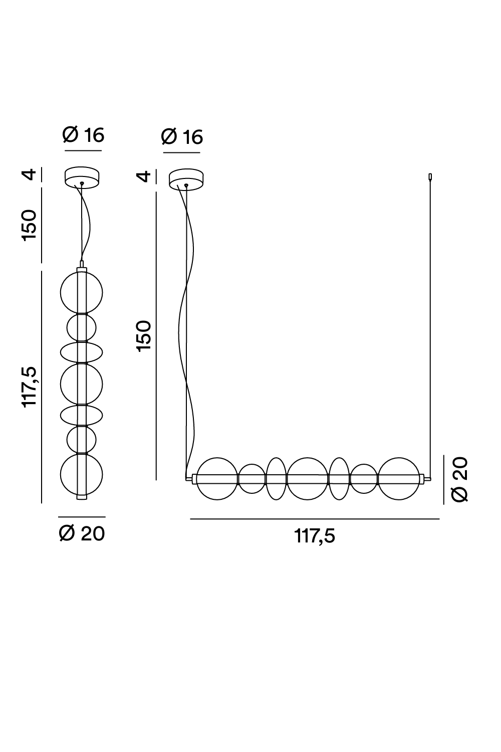 Disegno tecnico Perenz Bubbles 8164