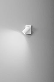 Applique Faretto Orientabile GU10 Corpo Cilindrico Perenz Oddy 8174 B Bianco