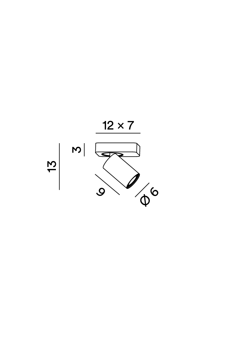 Disegno tecnico quotato applique Perenz Oddy 8174
