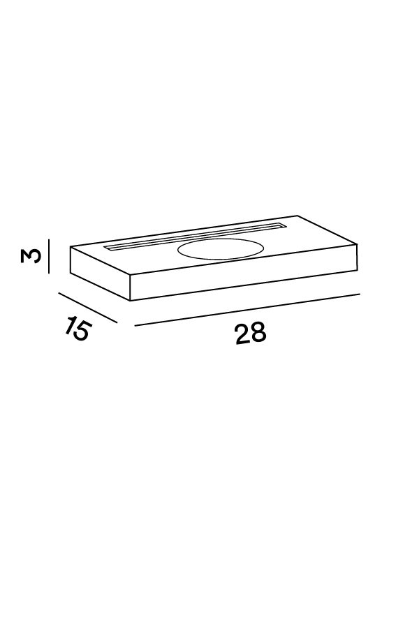 Disegno tecnico con misure Lampada da terra Perenz Floor 8188