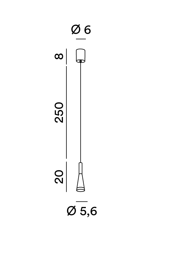 Disegno tecnico Perenz Cone 8206